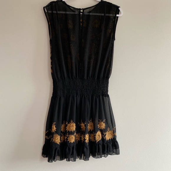 Free people Embroidered Black dress - Picture 6 of 8